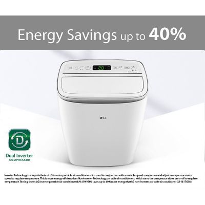 Image showing 11 th LG 10,000 BTU Portable Air Conditioner with Dual Inverter Technology