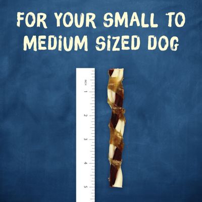 Image showing 7 th Purina Busy Bone Jerky Twists Grain Free Small/Medium Breed Beefhide and Chicken Dog Jerky Treats, 20 ct. Pouch