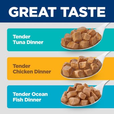 Image showing  Adult Tender Dinner Chicken, Tuna, and Ocean Fish Collection Wet Cat Food Pack, 5.5 oz., Pack of 12 Cans