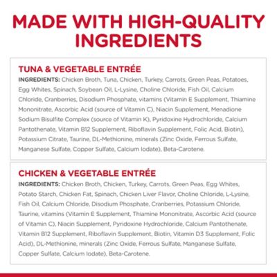 Image showing 5 th Hill's Science Diet Adult Sensitive Stomach and Skin Tuna and Chicken Recipe Wet Cat Food Variety Pack, 2.5 oz. Can, Pack of 12