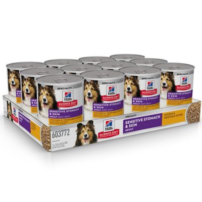 Image showing  Adult Sensitive Stomach and Skin Chicken and Vegetable Entree Recipe Wet Dog Food, 12.8 oz.