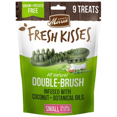 Merrick Fresh Kisses Grain Free Coconut Oil & Botanicals Small Dental Dog Treats, 5.5 oz., 9 ct.
