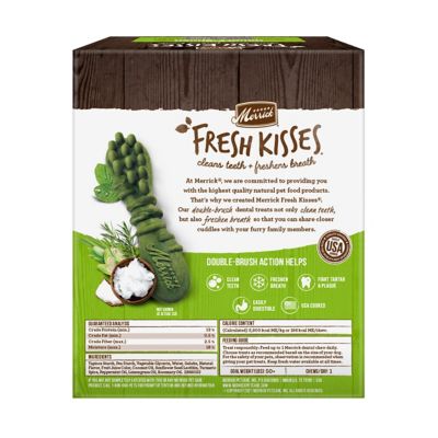 Image showing 8 th Merrick Fresh Kisses Grain Free Coconut Oil & Botanicals Large Dental Dog Treats, 27 oz., 16 ct.
