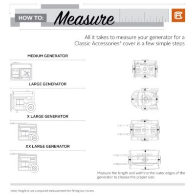 Image showing 6 th Classic Accessories Stormpro Generator Cover, XX-Large