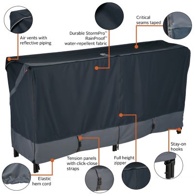 Image showing  StormPro Waterproof Heavy-Duty Log Rack Cover, Large