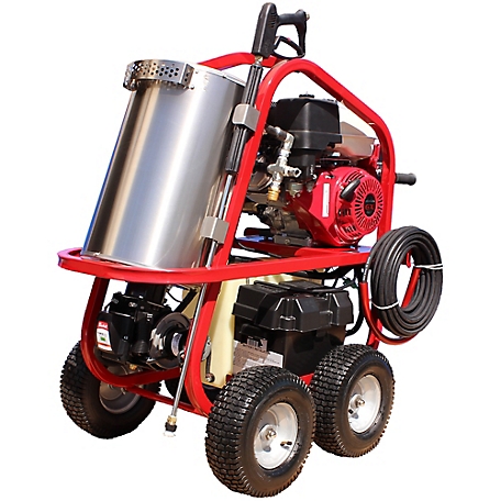 Pressure-Pro Hot2Go Dirt Laser 4000 PSI 3.5 GPM Hot Water/Steam Gas Pressure Washer with Honda GX390 Engine and AR Pump