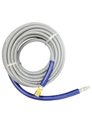Image showing 5 th Pressure-Pro 3/8 x 50 ft. Gray Pressure Washer Replacement Hose, 4,000 PSI, Non-Marking with Quick Disconnects
