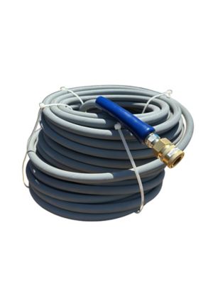 Image showing 5 th Pressure-Pro 3/8 x 150 ft. Gray Pressure Washer Replacement Hose, 4,200 PSI, Non-Marking with Quick Disconnects