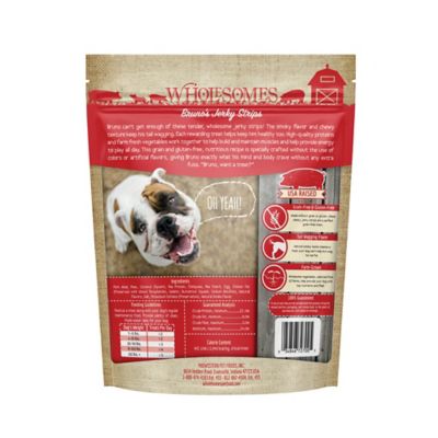 Image showing  Bruno's Gluten-Free Pork Jerky Strips Dog Treats, 25 oz.