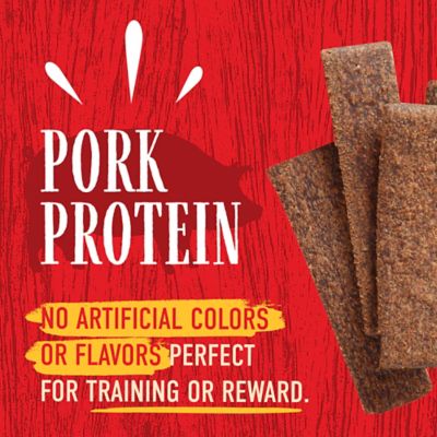 Image showing  Bruno's Gluten-Free Pork Jerky Strips Dog Treats, 25 oz.