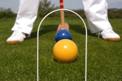 Image showing  4-Player Croquet Set with Trolley