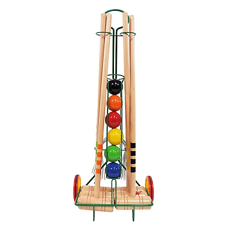 Londero 6-Player Croquet Set with Trolley