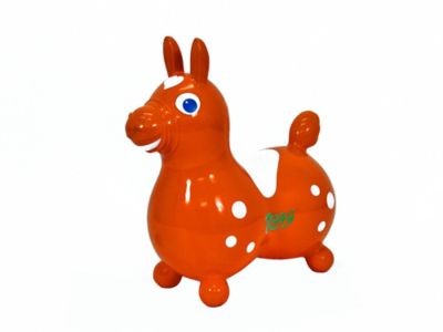 Gymnic Rody Horse Inflatable Ride-On Toy, Orange