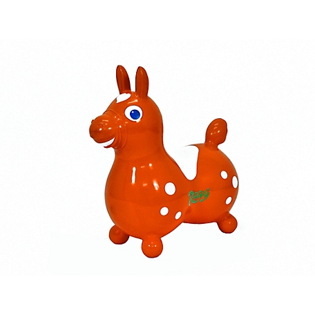 Gymnic Rody Horse Inflatable Ride-On Toy, Orange