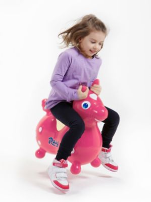 Image showing  Rody Horse Inflatable Ride-On Toy, Pink