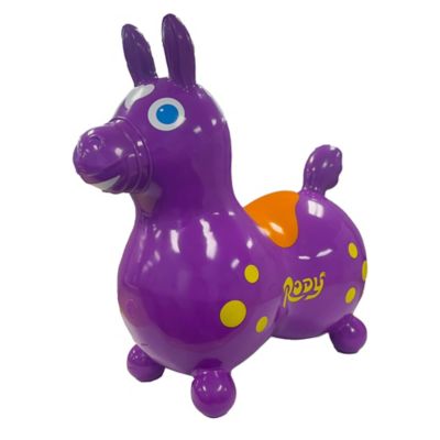 Image showing  Rody Horse Inflatable Ride-On Toy, Purple