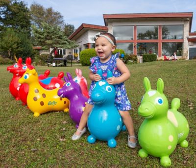 Image showing  Rody Horse Inflatable Ride-On Toy, Purple