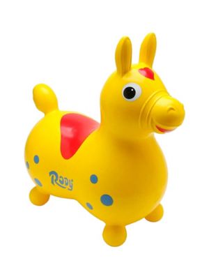 Gymnic Rody Horse Inflatable Ride-On Toy, Yellow