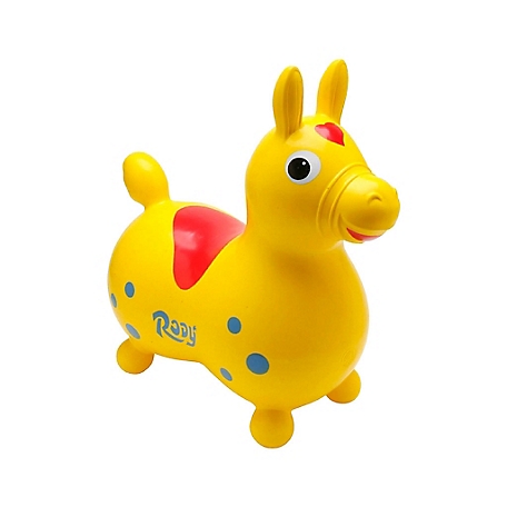 Gymnic Rody Horse Inflatable Ride-On Toy, Yellow
