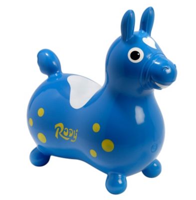 Gymnic Rody Horse Inflatable Ride-On Toy, Ages 3-5, Blue