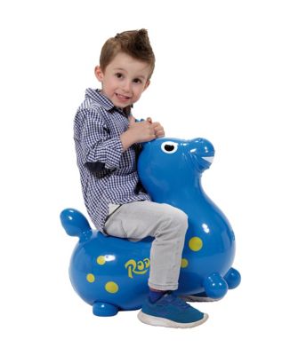 Image showing  Rody Horse Inflatable Ride-On Toy, Ages 3-5, Blue