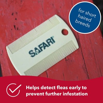 Image showing  Double-Sided Dog Flea Combs, 3.5 in. x 2 in., W6170 NCL00