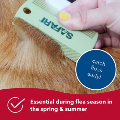 Image showing  Double-Sided Dog Flea Combs, 3.5 in. x 2 in., W6170 NCL00