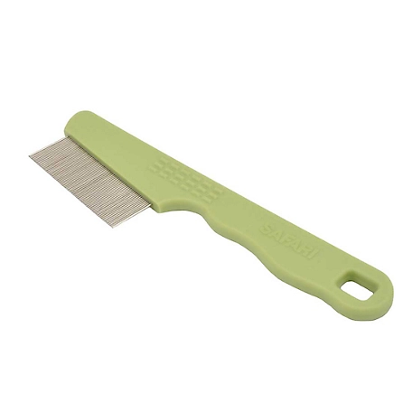 Safari Dog Flea Comb with Plastic Handle, Shorthaired Breeds (6.25 in. x 1.5 in.), W578 NCL00