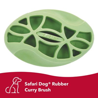 Image showing  Rubber Dog Curry Brushes, Soft Grip
