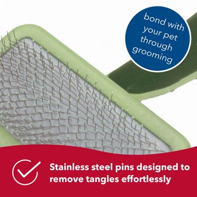 Image showing  Dog Soft Slicker Brush, Large (6.75 in. L x 4.375 in. W), W406 NCL00