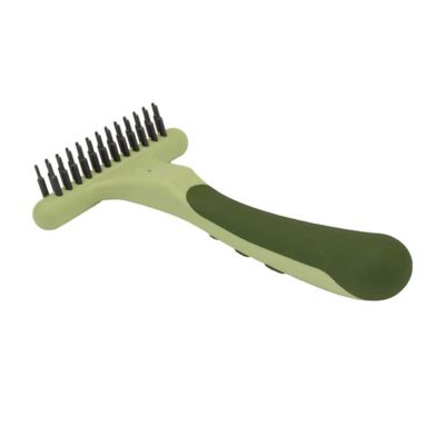 Safari Dog Double Row Undercoat Rake, Green, Small (6.25 in. L x 3.5 in. W), W6122 NCL00