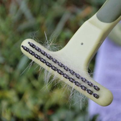 Image showing  Dog Double Row Undercoat Rake, Green, Small (6.25 in. L x 3.5 in. W), W6122 NCL00
