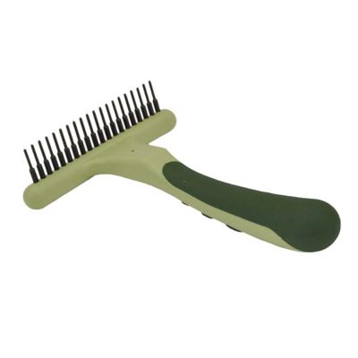 Safari Dog Single Row Undercoat Rake, Green, Medium / Large (6.5 in. L x 4.5 in. W), W6123 NCL00