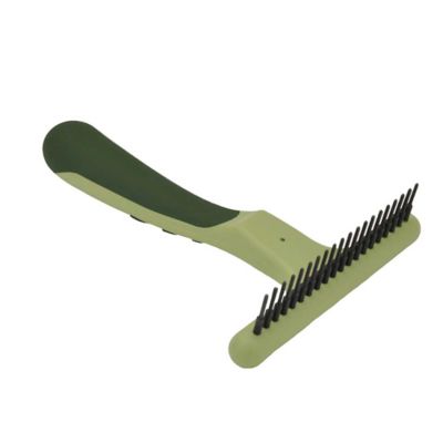 Image showing  Dog Single Row Undercoat Rake, Green, Medium / Large (6.5 in. L x 4.5 in. W), W6123 NCL00