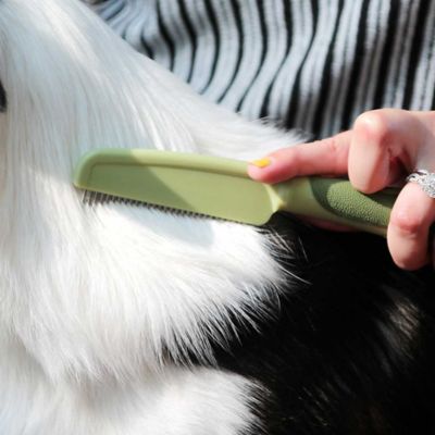 Image showing  Medium Dog Comb with Rotating Teeth, W598 NCL00