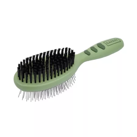 Safari Combination Plastic Pin and Bristle Brush Large W6152 CMBLRG Pet Brushes & Combs