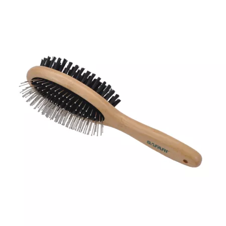 Safari Pin and Bristle Dog Brush with Bamboo Handle Comb Medium W6451 CMBMED Pet Brushes & Combs