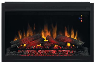 Image showing  Electric Indoor Traditional Built-In Fireplace Insert, 36 in., 120V