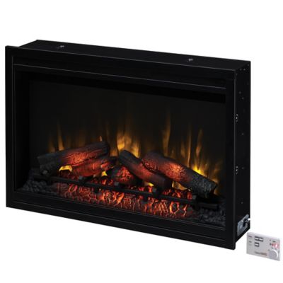 Image showing 8 th ClassicFlame Electric Indoor Traditional Built-In Fireplace Insert, 36 in., 120V