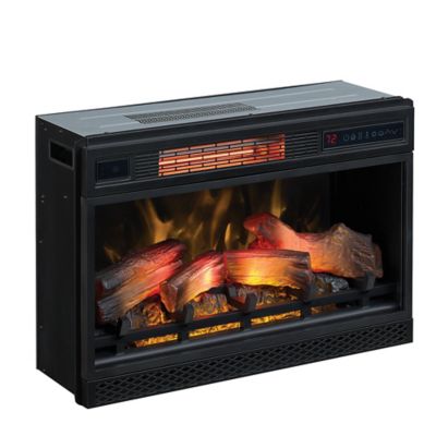 Image showing  Electric Indoor 3D Infrared Quartz Fireplace Insert with Safer Plug and Safer Sensor, 26 in.