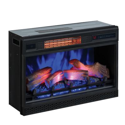 Image showing  Electric Indoor 3D Infrared Quartz Fireplace Insert with Safer Plug and Safer Sensor, 26 in.