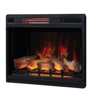 Image showing  29.13 in. 3D Infrared Quartz Electric Fireplace Insert with Safer Plug and Safer Sensor