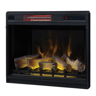 Image showing  29.13 in. 3D Infrared Quartz Electric Fireplace Insert with Safer Plug and Safer Sensor