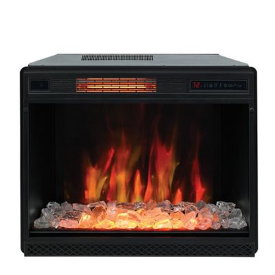 Image showing 7 th ClassicFlame 29.13 in. 3D Infrared Quartz Electric Fireplace Insert with Safer Plug and Safer Sensor