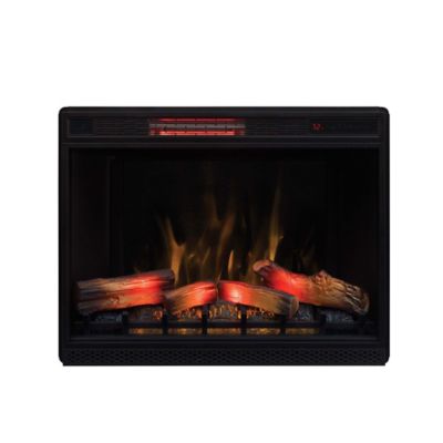 ClassicFlame 33 in. 3D Infrared Quartz Electric Fireplace Insert with Safer Plug and Safer Sensor