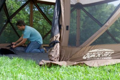 Image showing 2 th CLAM 94 in. H Sky Camper Screen Shelter 6 Screen Room