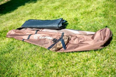 Image showing 4 th CLAM 94 in. H Sky Camper Screen Shelter 6 Screen Room