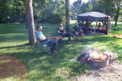 Image showing 8 th CLAM 94 in. H Sky Camper Screen Shelter 6 Screen Room