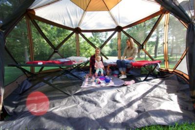 Image showing 9 th CLAM 94 in. H Sky Camper Screen Shelter 6 Screen Room
