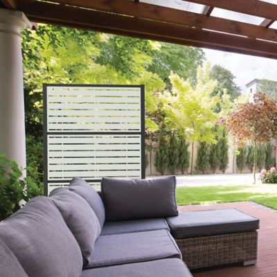 Image showing  4 ft. x 2 ft. Decorative Screen Panel, Boardwalk White